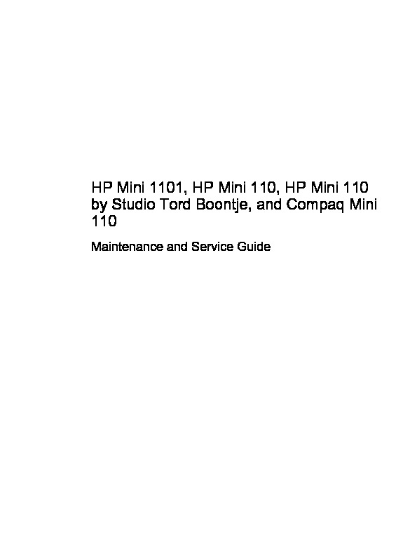 hp mini 1101 mini 110 compaq mini 110.pdf