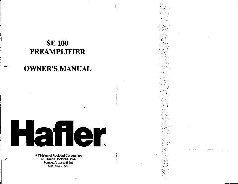 Hafler SE 100.pdf
