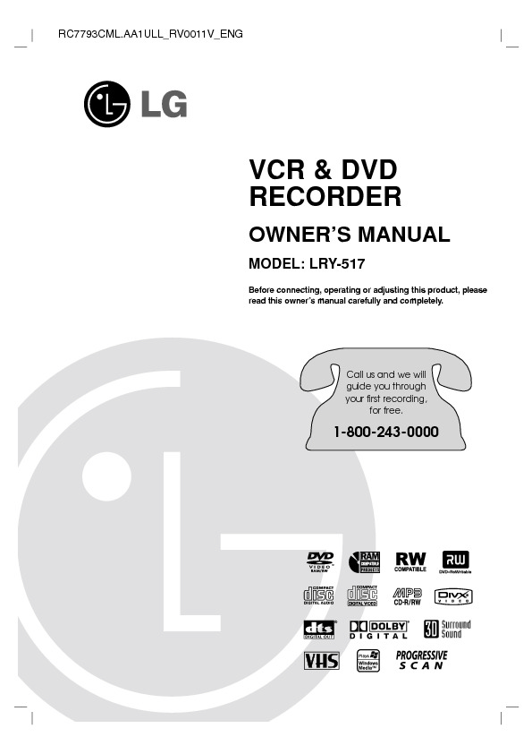 DVD Recorder LG LRY-517 Manual del Usuario.pdf